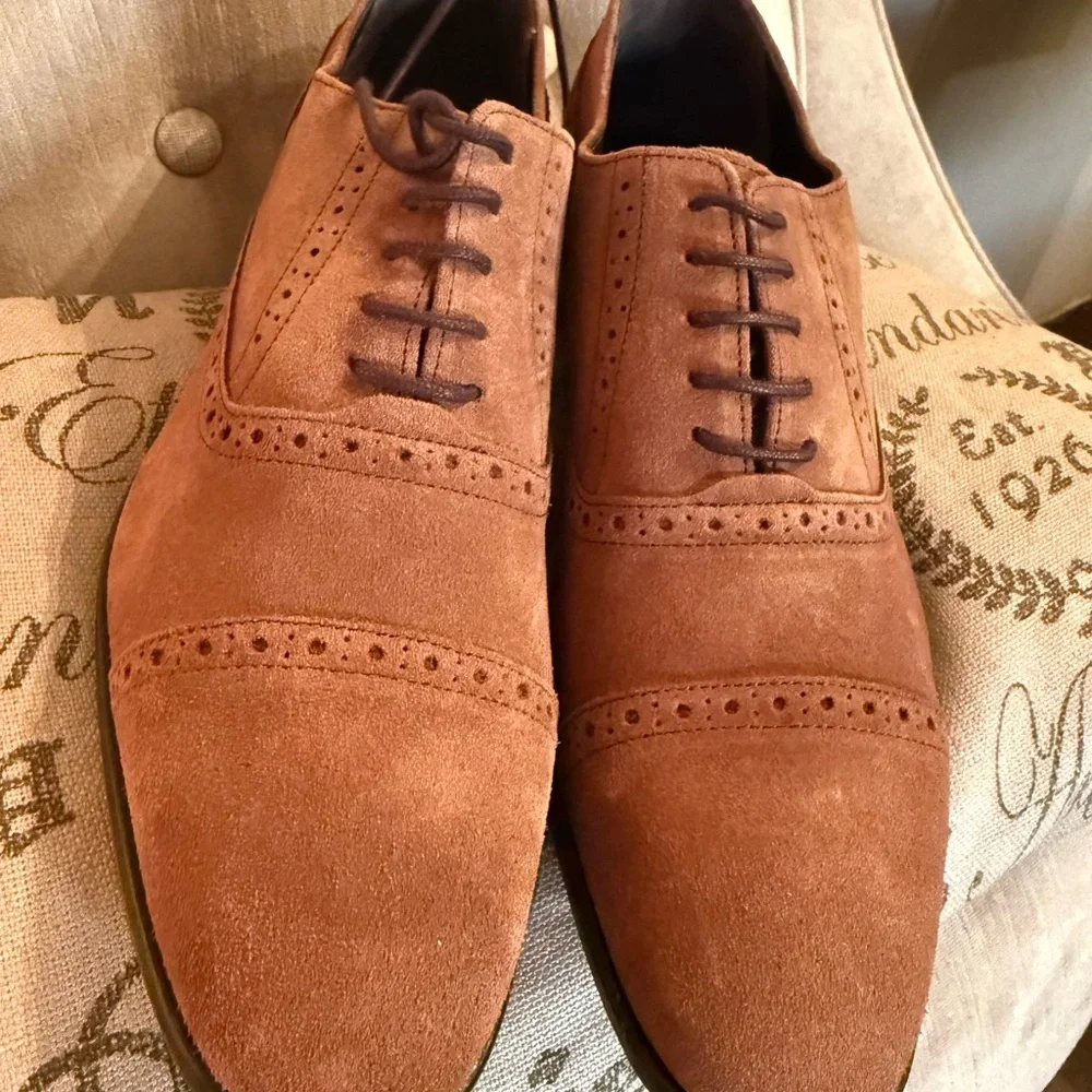 Nettleton Suede Oxford Shoes - Picture 2 of 8